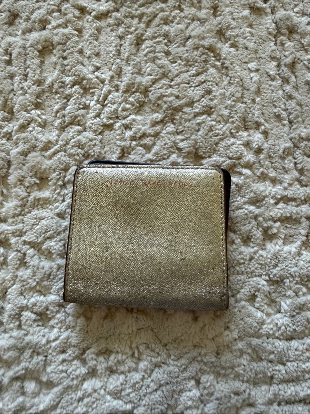 Marc by Marc Jacobs Metallic Gold Compact Wallet